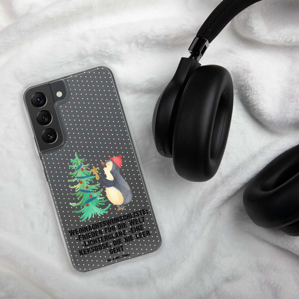 Handyhülle Pinguin Weihnachtsbaum Handyhülle, Handycover, Transparente Handyhülle, Flexible Handyhülle, Handyschutz, Transparent, Durchsichtig, Schutzhülle für Handy, Stilvolle Handyhülle, Robuste Handyhülle, Schutz vor Kratzern, Schützende Handyhülle, Winter, Weihnachten, Weihnachtsdeko, Nikolaus, Advent, Heiligabend, Wintermotiv, Pinguin