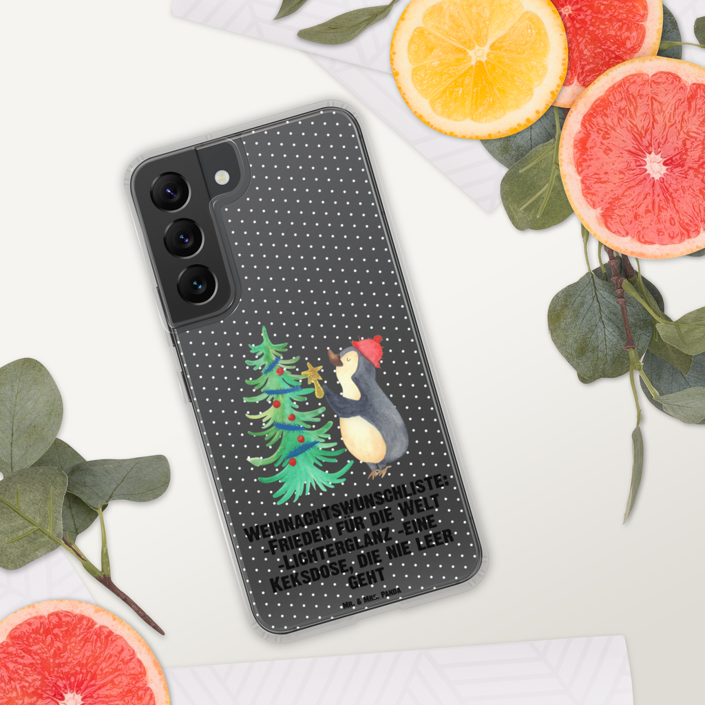 Handyhülle Pinguin Weihnachtsbaum Handyhülle, Handycover, Transparente Handyhülle, Flexible Handyhülle, Handyschutz, Transparent, Durchsichtig, Schutzhülle für Handy, Stilvolle Handyhülle, Robuste Handyhülle, Schutz vor Kratzern, Schützende Handyhülle, Winter, Weihnachten, Weihnachtsdeko, Nikolaus, Advent, Heiligabend, Wintermotiv, Pinguin