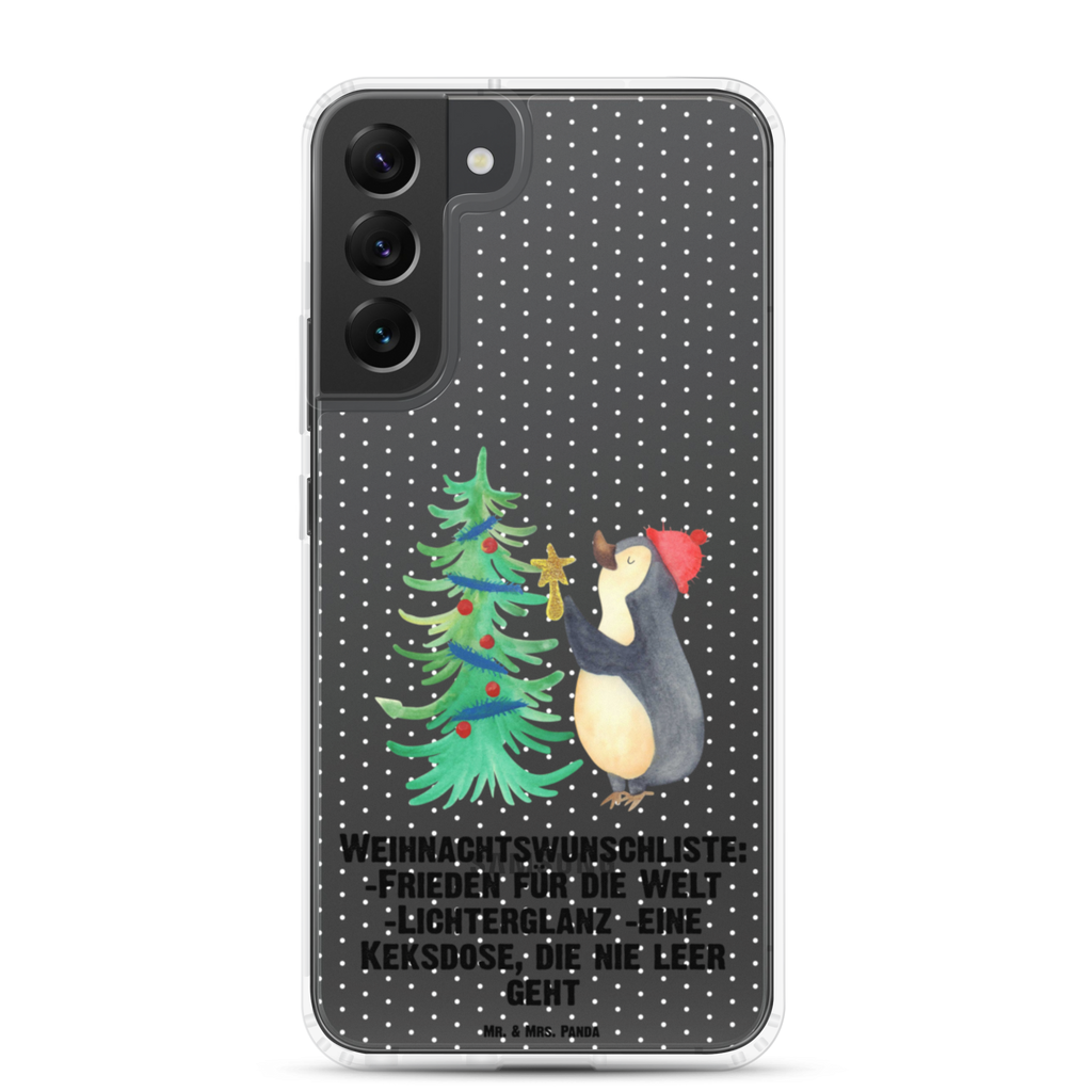 Handyhülle Pinguin Weihnachtsbaum Handyhülle, Handycover, Transparente Handyhülle, Flexible Handyhülle, Handyschutz, Transparent, Durchsichtig, Schutzhülle für Handy, Stilvolle Handyhülle, Robuste Handyhülle, Schutz vor Kratzern, Schützende Handyhülle, Winter, Weihnachten, Weihnachtsdeko, Nikolaus, Advent, Heiligabend, Wintermotiv, Pinguin
