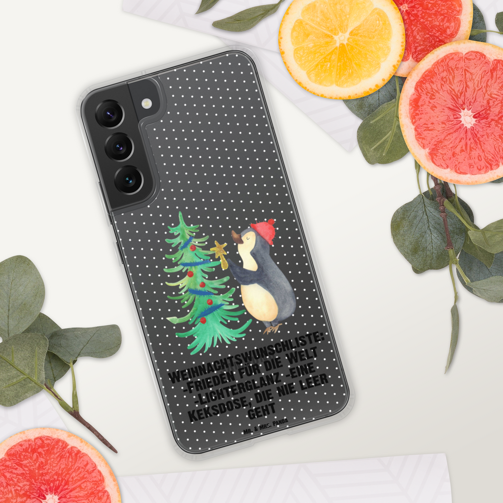 Handyhülle Pinguin Weihnachtsbaum Handyhülle, Handycover, Transparente Handyhülle, Flexible Handyhülle, Handyschutz, Transparent, Durchsichtig, Schutzhülle für Handy, Stilvolle Handyhülle, Robuste Handyhülle, Schutz vor Kratzern, Schützende Handyhülle, Winter, Weihnachten, Weihnachtsdeko, Nikolaus, Advent, Heiligabend, Wintermotiv, Pinguin
