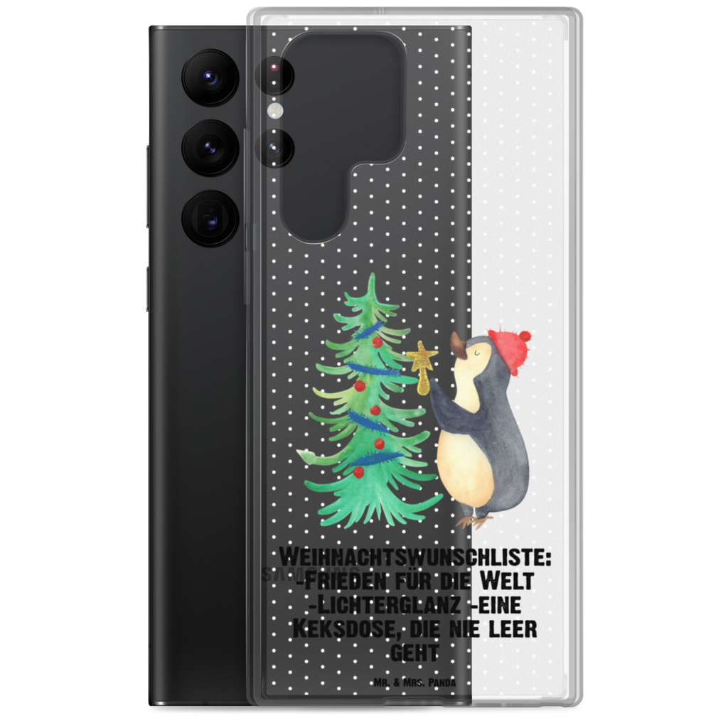 Handyhülle Pinguin Weihnachtsbaum Handyhülle, Handycover, Transparente Handyhülle, Flexible Handyhülle, Handyschutz, Transparent, Durchsichtig, Schutzhülle für Handy, Stilvolle Handyhülle, Robuste Handyhülle, Schutz vor Kratzern, Schützende Handyhülle, Winter, Weihnachten, Weihnachtsdeko, Nikolaus, Advent, Heiligabend, Wintermotiv, Pinguin