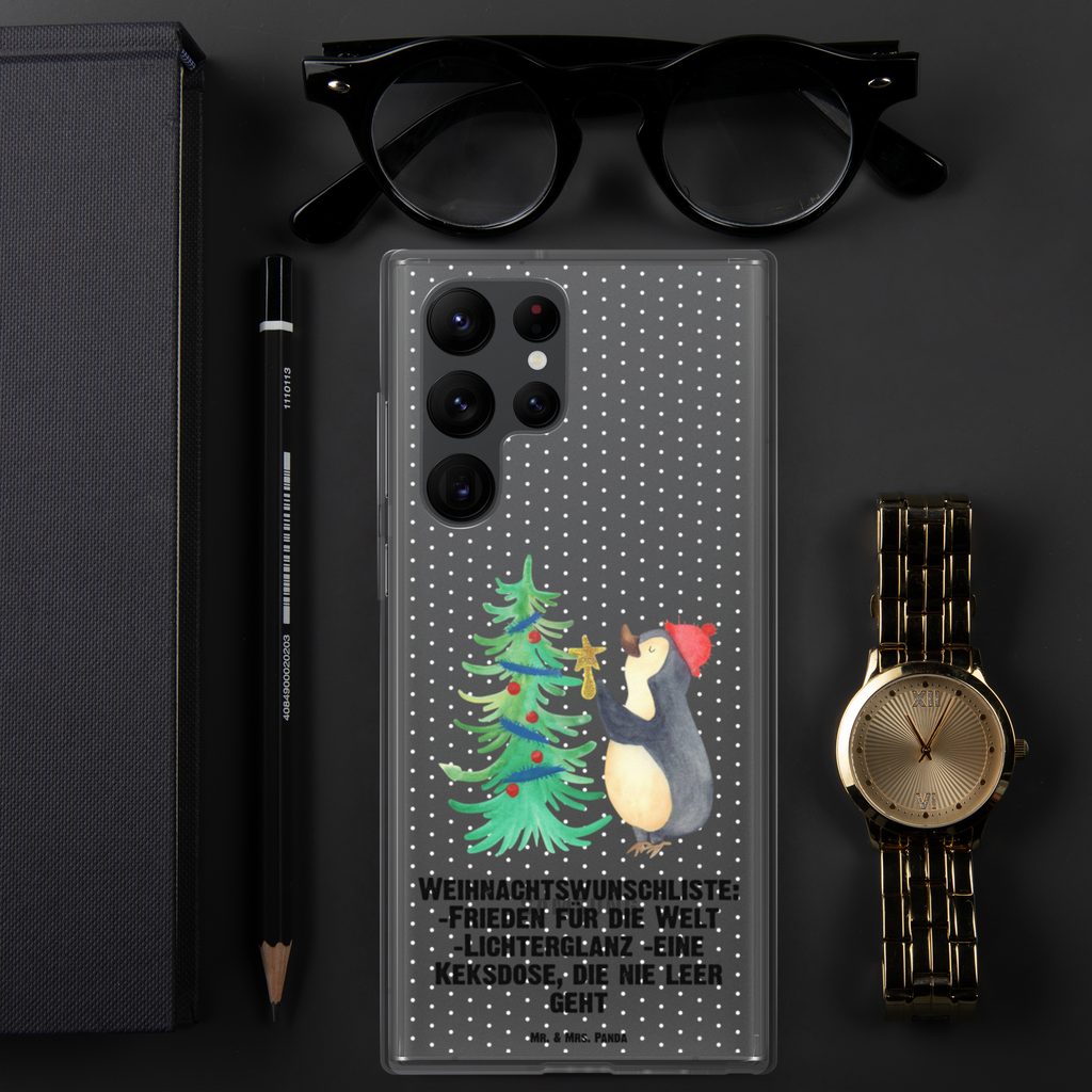 Handyhülle Pinguin Weihnachtsbaum Handyhülle, Handycover, Transparente Handyhülle, Flexible Handyhülle, Handyschutz, Transparent, Durchsichtig, Schutzhülle für Handy, Stilvolle Handyhülle, Robuste Handyhülle, Schutz vor Kratzern, Schützende Handyhülle, Winter, Weihnachten, Weihnachtsdeko, Nikolaus, Advent, Heiligabend, Wintermotiv, Pinguin