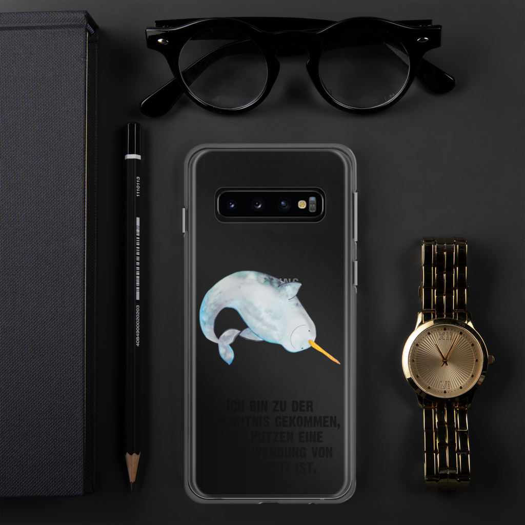 Handyhülle Narwal Handyhülle, Handycover, Transparente Handyhülle, Flexible Handyhülle, Handyschutz, Transparent, Durchsichtig, Schutzhülle für Handy, Stilvolle Handyhülle, Robuste Handyhülle, Schutz vor Kratzern, Schützende Handyhülle, Meerestiere, Meer, Urlaub, Narwal, Wal, Putzen, Hausfrau, Junggesellin, aufräumen, Kinderzimmer