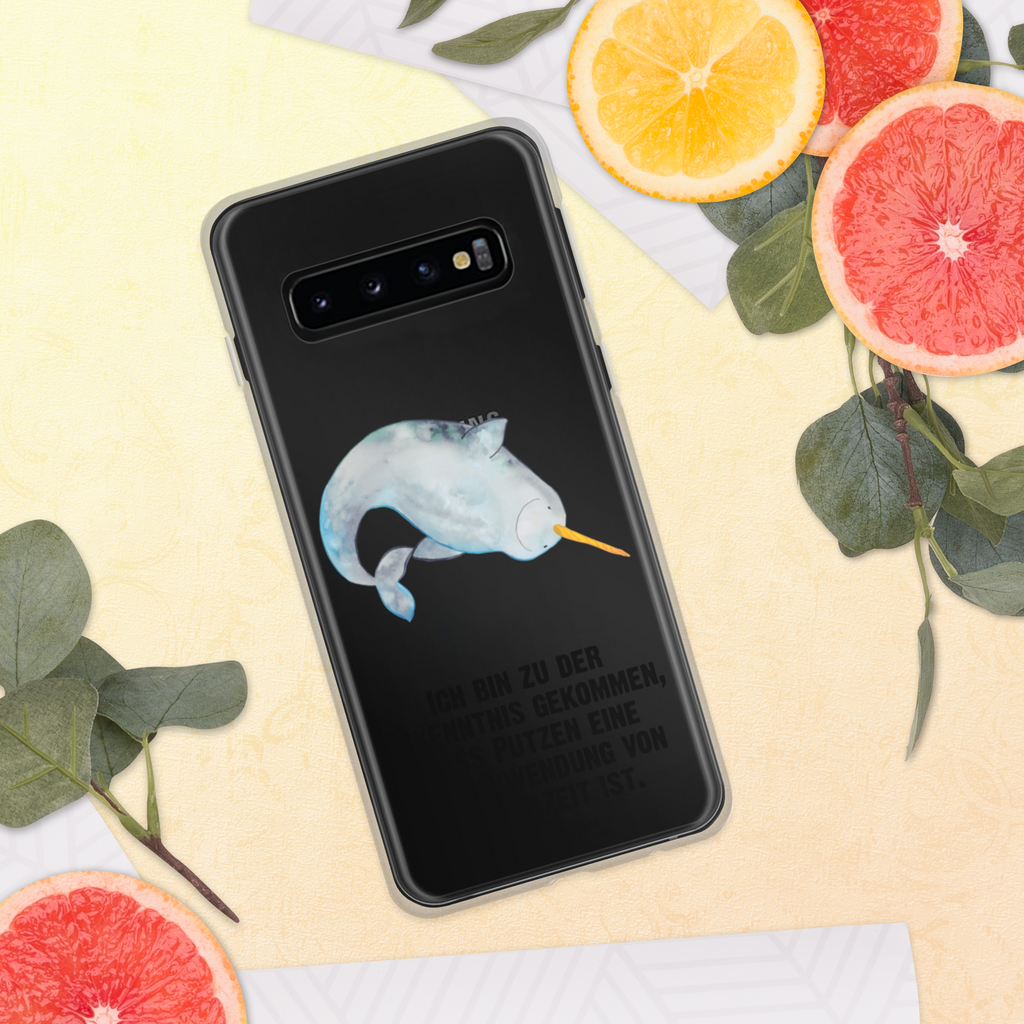 Handyhülle Narwal Handyhülle, Handycover, Transparente Handyhülle, Flexible Handyhülle, Handyschutz, Transparent, Durchsichtig, Schutzhülle für Handy, Stilvolle Handyhülle, Robuste Handyhülle, Schutz vor Kratzern, Schützende Handyhülle, Meerestiere, Meer, Urlaub, Narwal, Wal, Putzen, Hausfrau, Junggesellin, aufräumen, Kinderzimmer