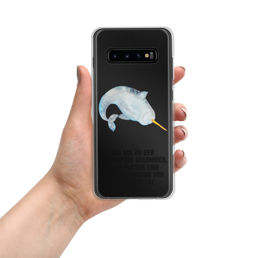 Handyhülle Narwal Handyhülle, Handycover, Transparente Handyhülle, Flexible Handyhülle, Handyschutz, Transparent, Durchsichtig, Schutzhülle für Handy, Stilvolle Handyhülle, Robuste Handyhülle, Schutz vor Kratzern, Schützende Handyhülle, Meerestiere, Meer, Urlaub, Narwal, Wal, Putzen, Hausfrau, Junggesellin, aufräumen, Kinderzimmer
