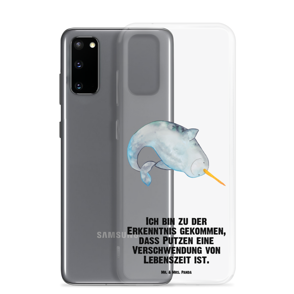Handyhülle Narwal Handyhülle, Handycover, Transparente Handyhülle, Flexible Handyhülle, Handyschutz, Transparent, Durchsichtig, Schutzhülle für Handy, Stilvolle Handyhülle, Robuste Handyhülle, Schutz vor Kratzern, Schützende Handyhülle, Meerestiere, Meer, Urlaub, Narwal, Wal, Putzen, Hausfrau, Junggesellin, aufräumen, Kinderzimmer