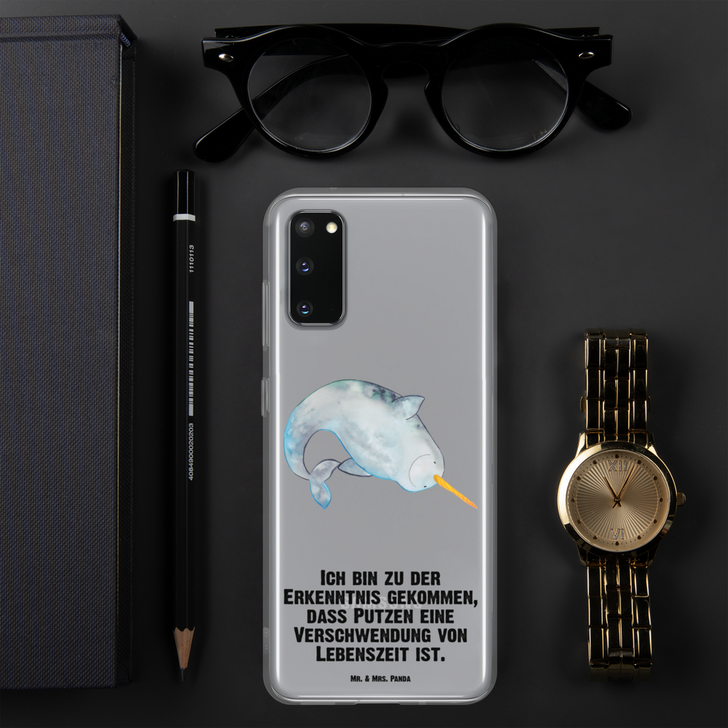Handyhülle Narwal Handyhülle, Handycover, Transparente Handyhülle, Flexible Handyhülle, Handyschutz, Transparent, Durchsichtig, Schutzhülle für Handy, Stilvolle Handyhülle, Robuste Handyhülle, Schutz vor Kratzern, Schützende Handyhülle, Meerestiere, Meer, Urlaub, Narwal, Wal, Putzen, Hausfrau, Junggesellin, aufräumen, Kinderzimmer