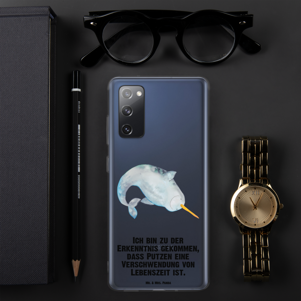 Handyhülle Narwal Handyhülle, Handycover, Transparente Handyhülle, Flexible Handyhülle, Handyschutz, Transparent, Durchsichtig, Schutzhülle für Handy, Stilvolle Handyhülle, Robuste Handyhülle, Schutz vor Kratzern, Schützende Handyhülle, Meerestiere, Meer, Urlaub, Narwal, Wal, Putzen, Hausfrau, Junggesellin, aufräumen, Kinderzimmer