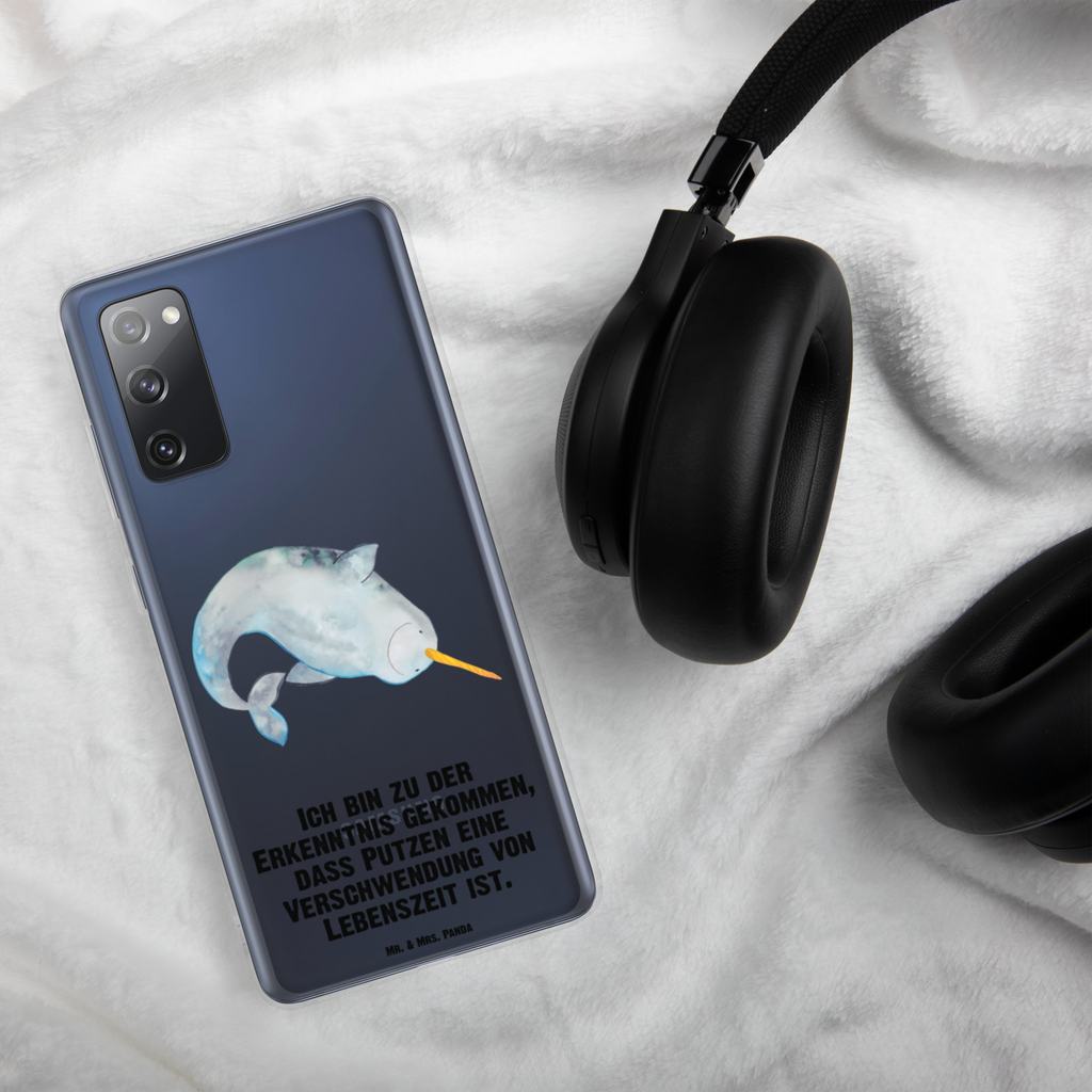 Handyhülle Narwal Handyhülle, Handycover, Transparente Handyhülle, Flexible Handyhülle, Handyschutz, Transparent, Durchsichtig, Schutzhülle für Handy, Stilvolle Handyhülle, Robuste Handyhülle, Schutz vor Kratzern, Schützende Handyhülle, Meerestiere, Meer, Urlaub, Narwal, Wal, Putzen, Hausfrau, Junggesellin, aufräumen, Kinderzimmer