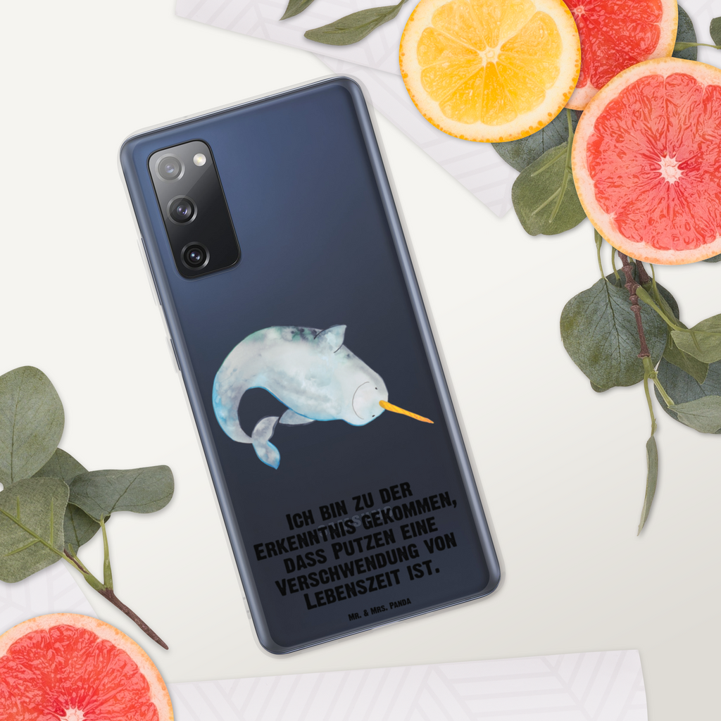 Handyhülle Narwal Handyhülle, Handycover, Transparente Handyhülle, Flexible Handyhülle, Handyschutz, Transparent, Durchsichtig, Schutzhülle für Handy, Stilvolle Handyhülle, Robuste Handyhülle, Schutz vor Kratzern, Schützende Handyhülle, Meerestiere, Meer, Urlaub, Narwal, Wal, Putzen, Hausfrau, Junggesellin, aufräumen, Kinderzimmer