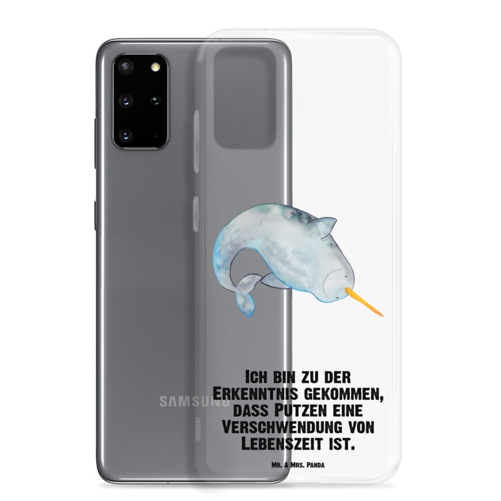 Handyhülle Narwal Handyhülle, Handycover, Transparente Handyhülle, Flexible Handyhülle, Handyschutz, Transparent, Durchsichtig, Schutzhülle für Handy, Stilvolle Handyhülle, Robuste Handyhülle, Schutz vor Kratzern, Schützende Handyhülle, Meerestiere, Meer, Urlaub, Narwal, Wal, Putzen, Hausfrau, Junggesellin, aufräumen, Kinderzimmer