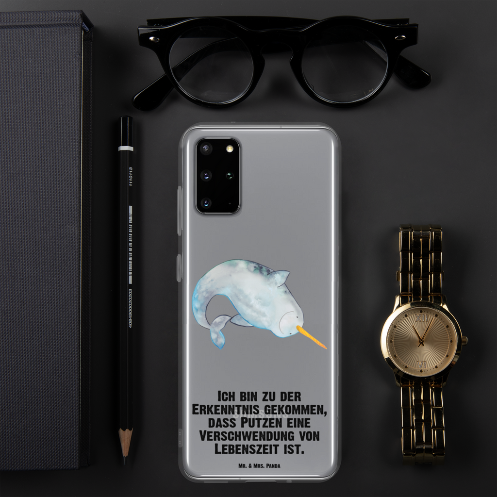 Handyhülle Narwal Handyhülle, Handycover, Transparente Handyhülle, Flexible Handyhülle, Handyschutz, Transparent, Durchsichtig, Schutzhülle für Handy, Stilvolle Handyhülle, Robuste Handyhülle, Schutz vor Kratzern, Schützende Handyhülle, Meerestiere, Meer, Urlaub, Narwal, Wal, Putzen, Hausfrau, Junggesellin, aufräumen, Kinderzimmer