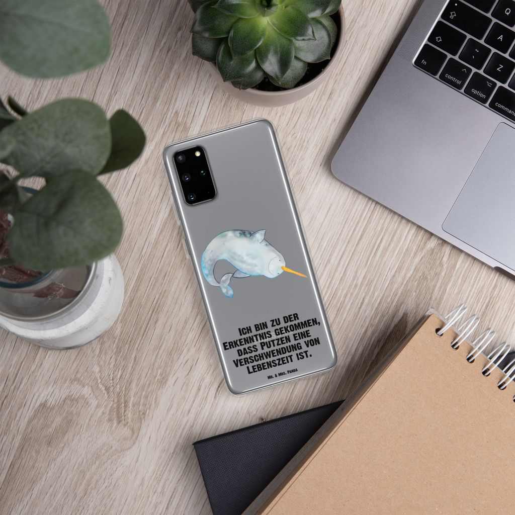 Handyhülle Narwal Handyhülle, Handycover, Transparente Handyhülle, Flexible Handyhülle, Handyschutz, Transparent, Durchsichtig, Schutzhülle für Handy, Stilvolle Handyhülle, Robuste Handyhülle, Schutz vor Kratzern, Schützende Handyhülle, Meerestiere, Meer, Urlaub, Narwal, Wal, Putzen, Hausfrau, Junggesellin, aufräumen, Kinderzimmer
