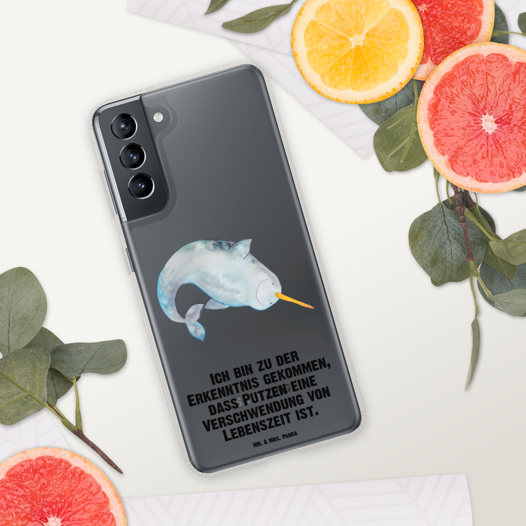 Handyhülle Narwal Handyhülle, Handycover, Transparente Handyhülle, Flexible Handyhülle, Handyschutz, Transparent, Durchsichtig, Schutzhülle für Handy, Stilvolle Handyhülle, Robuste Handyhülle, Schutz vor Kratzern, Schützende Handyhülle, Meerestiere, Meer, Urlaub, Narwal, Wal, Putzen, Hausfrau, Junggesellin, aufräumen, Kinderzimmer