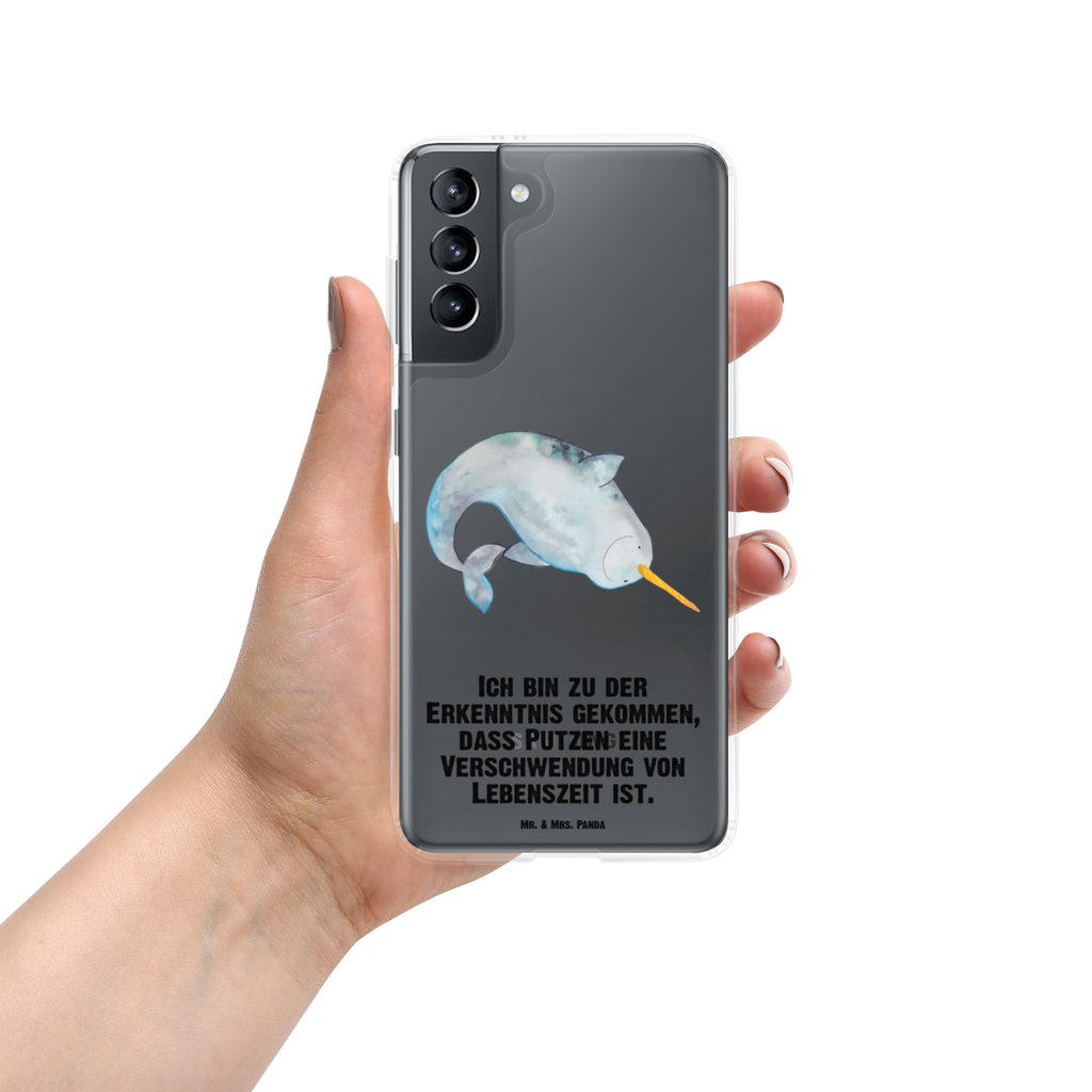 Handyhülle Narwal Handyhülle, Handycover, Transparente Handyhülle, Flexible Handyhülle, Handyschutz, Transparent, Durchsichtig, Schutzhülle für Handy, Stilvolle Handyhülle, Robuste Handyhülle, Schutz vor Kratzern, Schützende Handyhülle, Meerestiere, Meer, Urlaub, Narwal, Wal, Putzen, Hausfrau, Junggesellin, aufräumen, Kinderzimmer