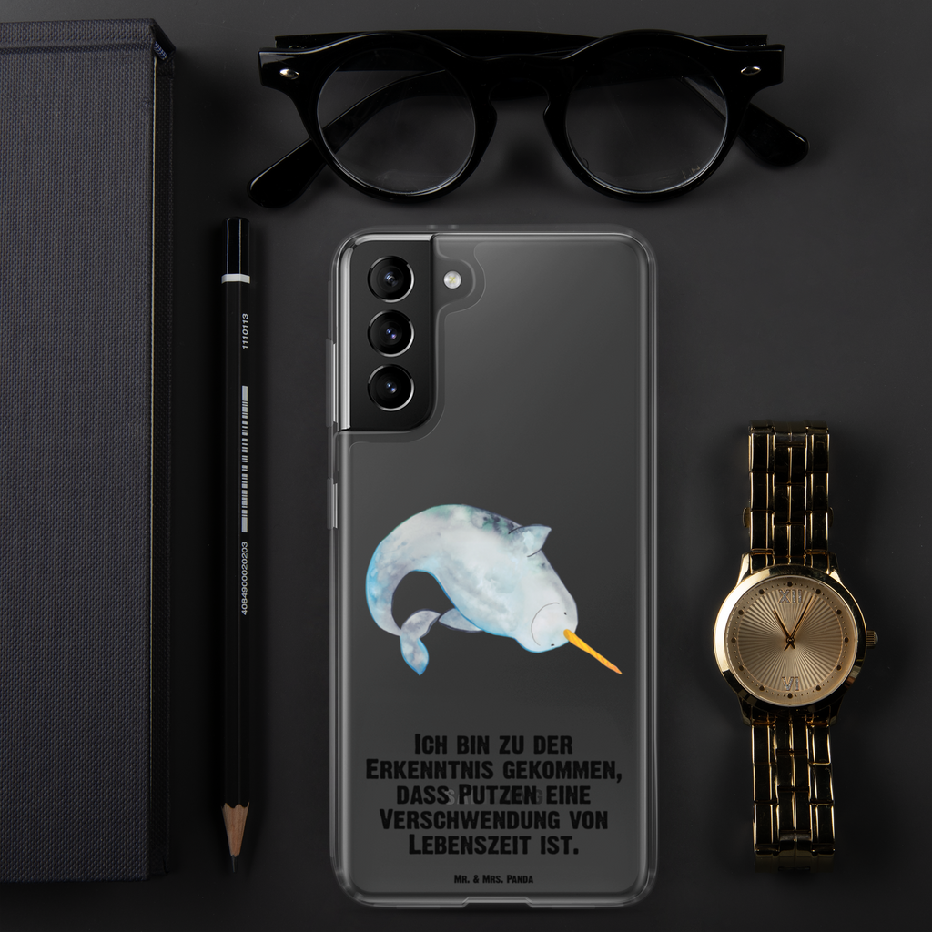 Handyhülle Narwal Handyhülle, Handycover, Transparente Handyhülle, Flexible Handyhülle, Handyschutz, Transparent, Durchsichtig, Schutzhülle für Handy, Stilvolle Handyhülle, Robuste Handyhülle, Schutz vor Kratzern, Schützende Handyhülle, Meerestiere, Meer, Urlaub, Narwal, Wal, Putzen, Hausfrau, Junggesellin, aufräumen, Kinderzimmer