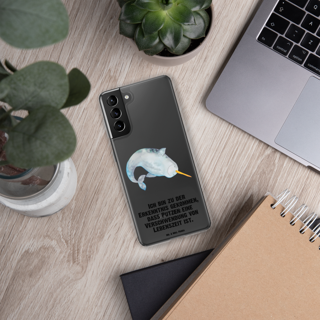 Handyhülle Narwal Handyhülle, Handycover, Transparente Handyhülle, Flexible Handyhülle, Handyschutz, Transparent, Durchsichtig, Schutzhülle für Handy, Stilvolle Handyhülle, Robuste Handyhülle, Schutz vor Kratzern, Schützende Handyhülle, Meerestiere, Meer, Urlaub, Narwal, Wal, Putzen, Hausfrau, Junggesellin, aufräumen, Kinderzimmer
