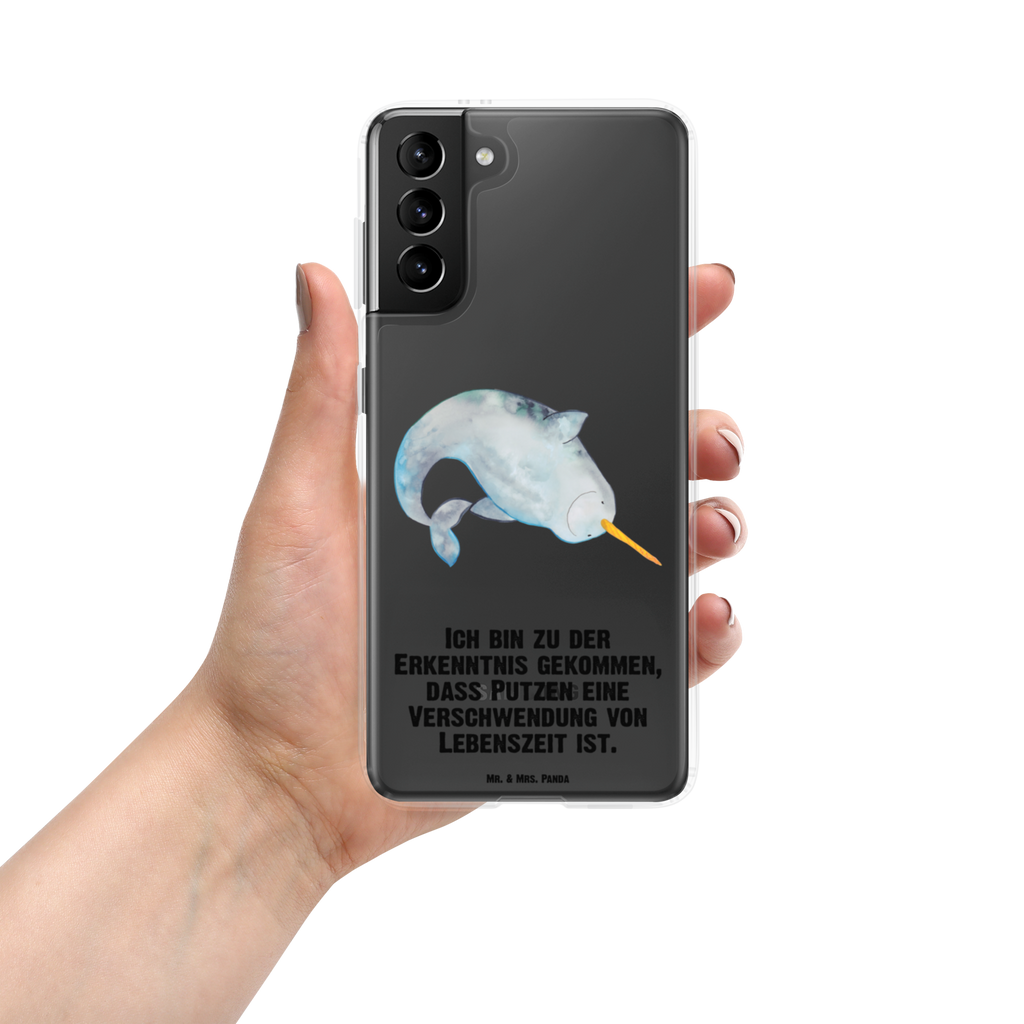 Handyhülle Narwal Handyhülle, Handycover, Transparente Handyhülle, Flexible Handyhülle, Handyschutz, Transparent, Durchsichtig, Schutzhülle für Handy, Stilvolle Handyhülle, Robuste Handyhülle, Schutz vor Kratzern, Schützende Handyhülle, Meerestiere, Meer, Urlaub, Narwal, Wal, Putzen, Hausfrau, Junggesellin, aufräumen, Kinderzimmer