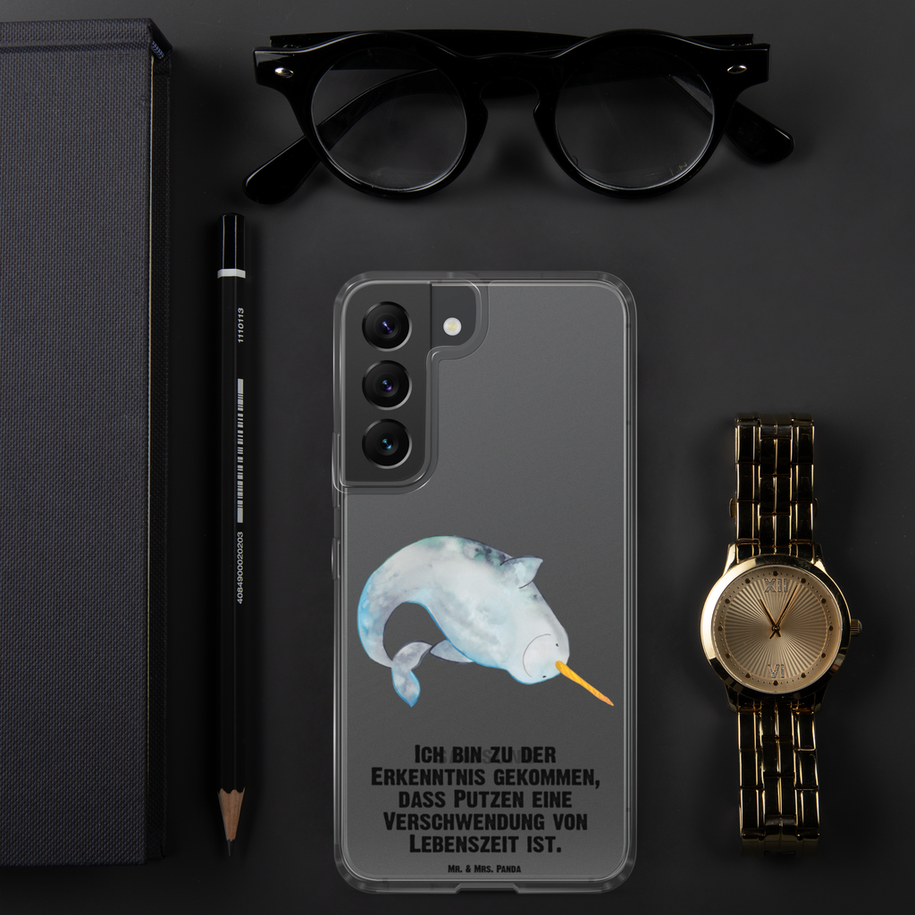 Handyhülle Narwal Handyhülle, Handycover, Transparente Handyhülle, Flexible Handyhülle, Handyschutz, Transparent, Durchsichtig, Schutzhülle für Handy, Stilvolle Handyhülle, Robuste Handyhülle, Schutz vor Kratzern, Schützende Handyhülle, Meerestiere, Meer, Urlaub, Narwal, Wal, Putzen, Hausfrau, Junggesellin, aufräumen, Kinderzimmer