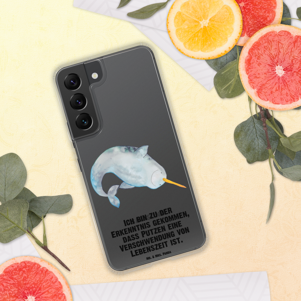 Handyhülle Narwal Handyhülle, Handycover, Transparente Handyhülle, Flexible Handyhülle, Handyschutz, Transparent, Durchsichtig, Schutzhülle für Handy, Stilvolle Handyhülle, Robuste Handyhülle, Schutz vor Kratzern, Schützende Handyhülle, Meerestiere, Meer, Urlaub, Narwal, Wal, Putzen, Hausfrau, Junggesellin, aufräumen, Kinderzimmer