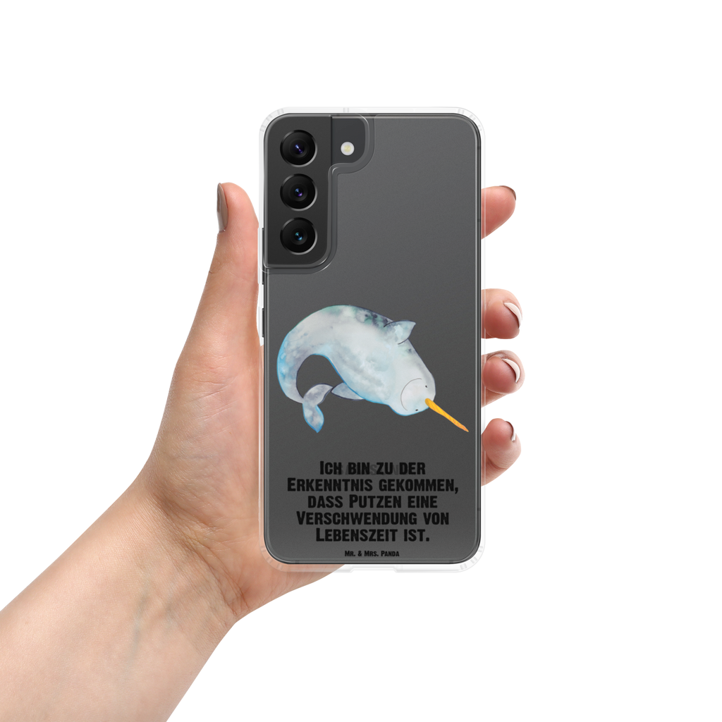 Handyhülle Narwal Handyhülle, Handycover, Transparente Handyhülle, Flexible Handyhülle, Handyschutz, Transparent, Durchsichtig, Schutzhülle für Handy, Stilvolle Handyhülle, Robuste Handyhülle, Schutz vor Kratzern, Schützende Handyhülle, Meerestiere, Meer, Urlaub, Narwal, Wal, Putzen, Hausfrau, Junggesellin, aufräumen, Kinderzimmer
