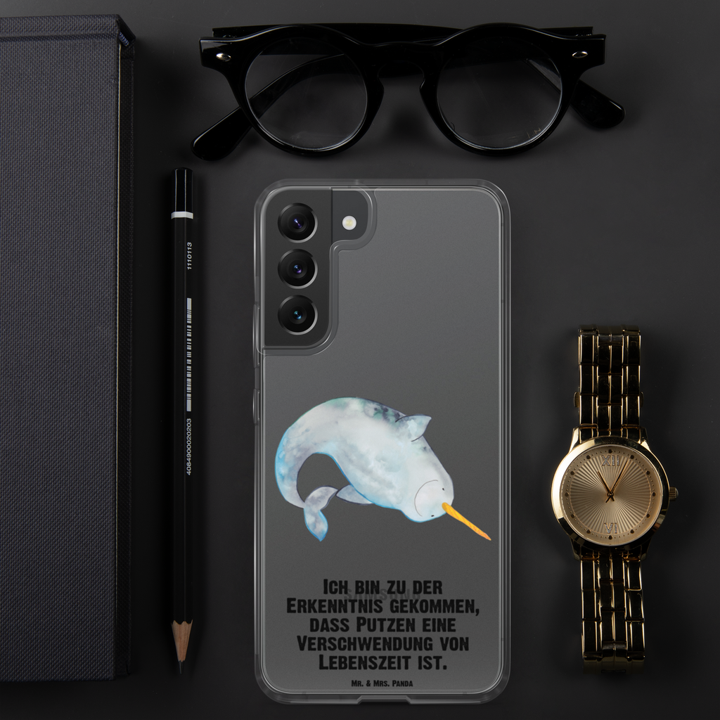 Handyhülle Narwal Handyhülle, Handycover, Transparente Handyhülle, Flexible Handyhülle, Handyschutz, Transparent, Durchsichtig, Schutzhülle für Handy, Stilvolle Handyhülle, Robuste Handyhülle, Schutz vor Kratzern, Schützende Handyhülle, Meerestiere, Meer, Urlaub, Narwal, Wal, Putzen, Hausfrau, Junggesellin, aufräumen, Kinderzimmer