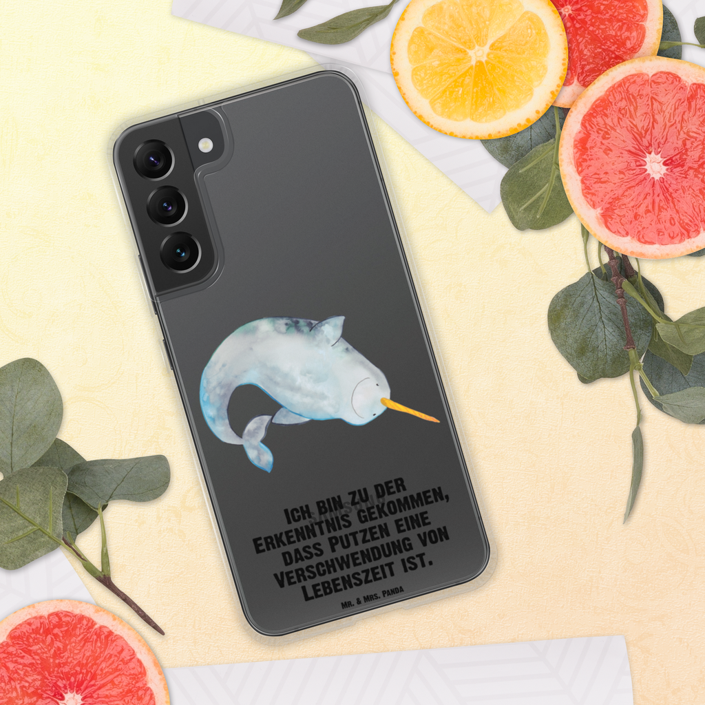Handyhülle Narwal Handyhülle, Handycover, Transparente Handyhülle, Flexible Handyhülle, Handyschutz, Transparent, Durchsichtig, Schutzhülle für Handy, Stilvolle Handyhülle, Robuste Handyhülle, Schutz vor Kratzern, Schützende Handyhülle, Meerestiere, Meer, Urlaub, Narwal, Wal, Putzen, Hausfrau, Junggesellin, aufräumen, Kinderzimmer