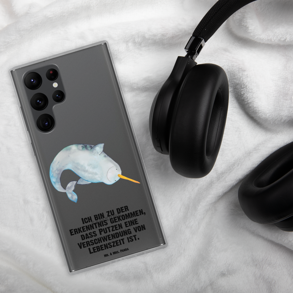 Handyhülle Narwal Handyhülle, Handycover, Transparente Handyhülle, Flexible Handyhülle, Handyschutz, Transparent, Durchsichtig, Schutzhülle für Handy, Stilvolle Handyhülle, Robuste Handyhülle, Schutz vor Kratzern, Schützende Handyhülle, Meerestiere, Meer, Urlaub, Narwal, Wal, Putzen, Hausfrau, Junggesellin, aufräumen, Kinderzimmer