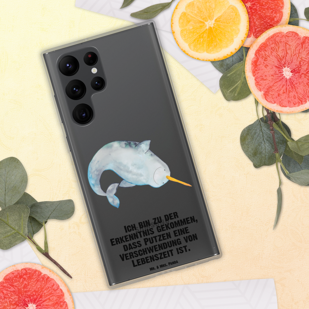 Handyhülle Narwal Handyhülle, Handycover, Transparente Handyhülle, Flexible Handyhülle, Handyschutz, Transparent, Durchsichtig, Schutzhülle für Handy, Stilvolle Handyhülle, Robuste Handyhülle, Schutz vor Kratzern, Schützende Handyhülle, Meerestiere, Meer, Urlaub, Narwal, Wal, Putzen, Hausfrau, Junggesellin, aufräumen, Kinderzimmer