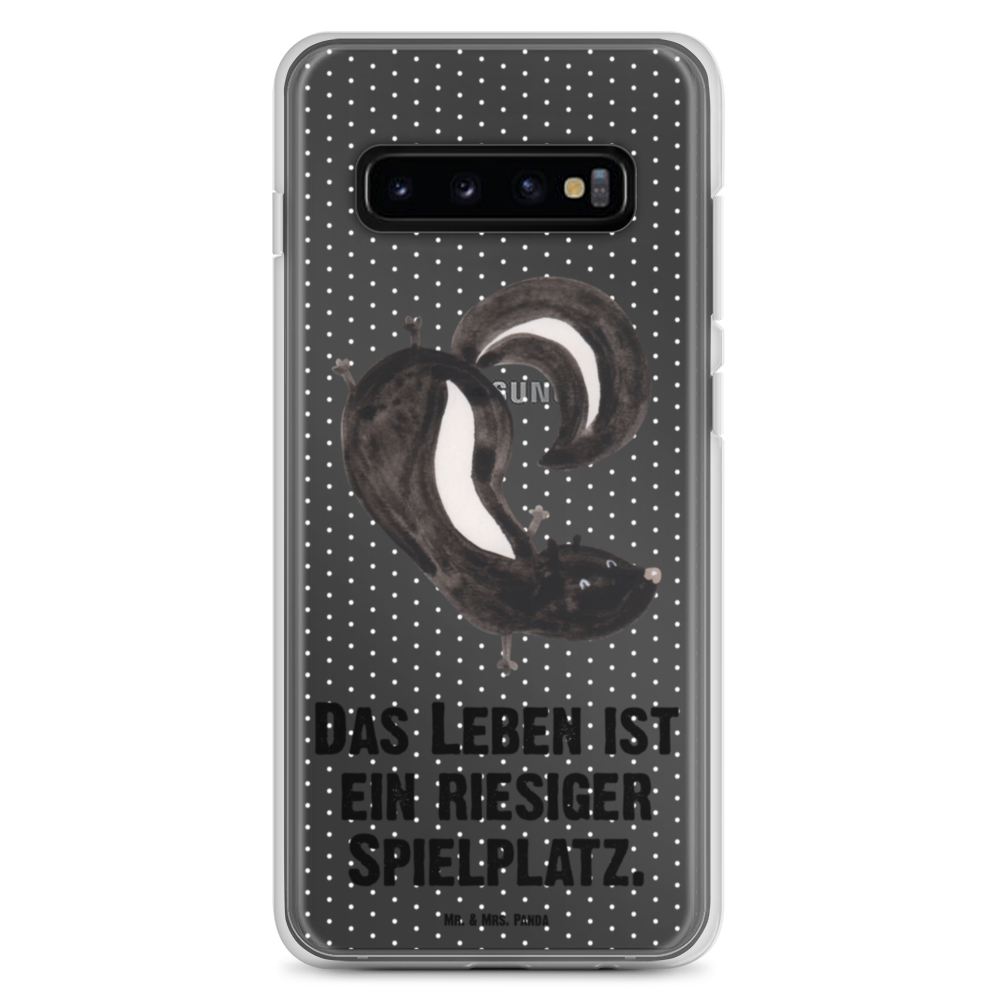 Handyhülle Stinktier Handstand Handyhülle, Handycover, Transparente Handyhülle, Flexible Handyhülle, Handyschutz, Transparent, Durchsichtig, Schutzhülle für Handy, Stilvolle Handyhülle, Robuste Handyhülle, Schutz vor Kratzern, Schützende Handyhülle, Stinktier, Skunk, Wildtier, Raubtier, Stinker, Stinki, Spielplatz, verpielt, Kind