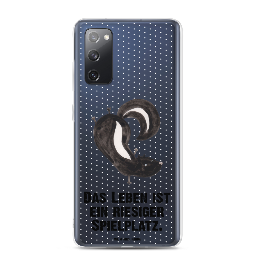 Handyhülle Stinktier Handstand Handyhülle, Handycover, Transparente Handyhülle, Flexible Handyhülle, Handyschutz, Transparent, Durchsichtig, Schutzhülle für Handy, Stilvolle Handyhülle, Robuste Handyhülle, Schutz vor Kratzern, Schützende Handyhülle, Stinktier, Skunk, Wildtier, Raubtier, Stinker, Stinki, Spielplatz, verpielt, Kind