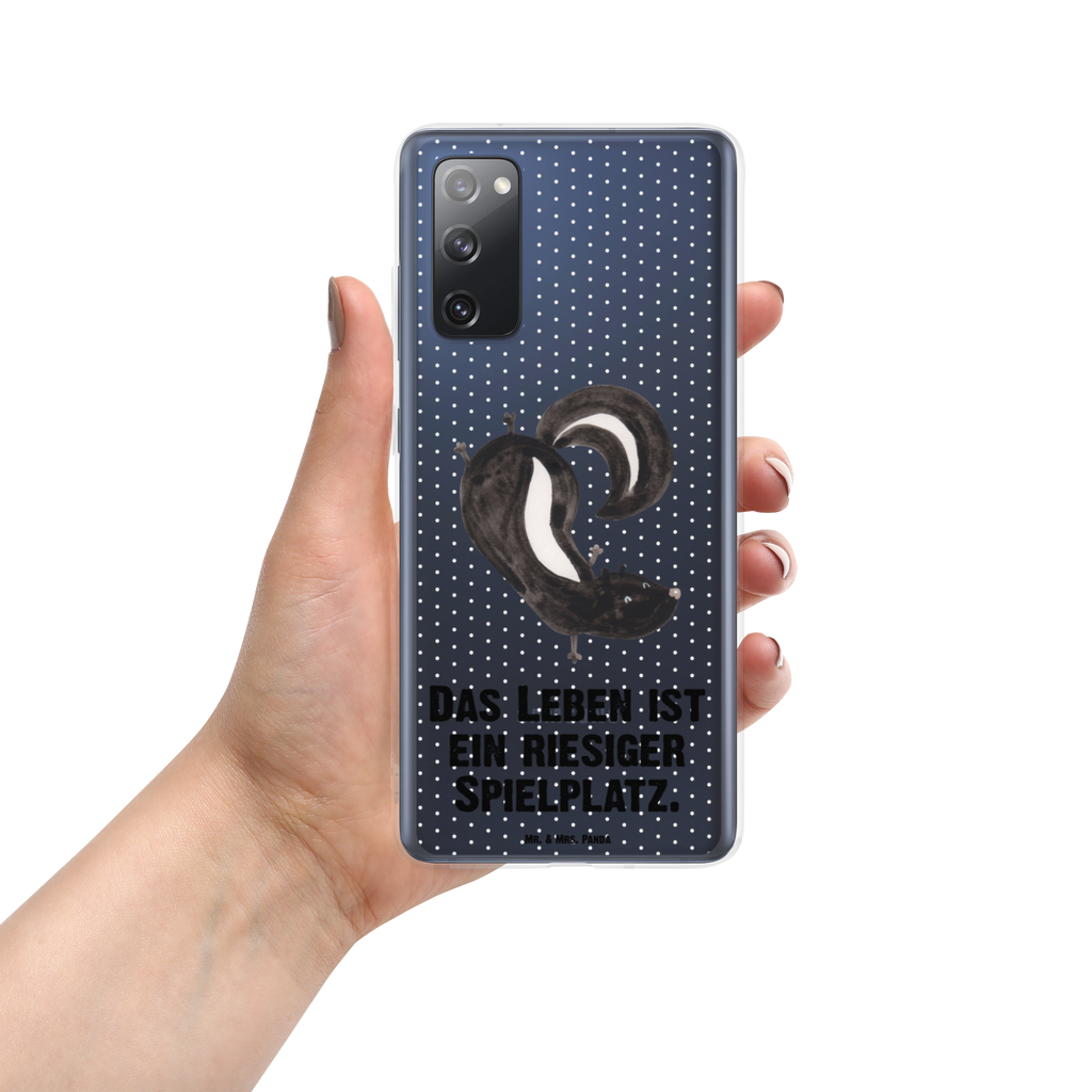 Handyhülle Stinktier Handstand Handyhülle, Handycover, Transparente Handyhülle, Flexible Handyhülle, Handyschutz, Transparent, Durchsichtig, Schutzhülle für Handy, Stilvolle Handyhülle, Robuste Handyhülle, Schutz vor Kratzern, Schützende Handyhülle, Stinktier, Skunk, Wildtier, Raubtier, Stinker, Stinki, Spielplatz, verpielt, Kind