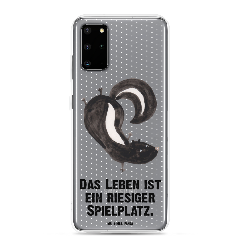 Handyhülle Stinktier Handstand Handyhülle, Handycover, Transparente Handyhülle, Flexible Handyhülle, Handyschutz, Transparent, Durchsichtig, Schutzhülle für Handy, Stilvolle Handyhülle, Robuste Handyhülle, Schutz vor Kratzern, Schützende Handyhülle, Stinktier, Skunk, Wildtier, Raubtier, Stinker, Stinki, Spielplatz, verpielt, Kind