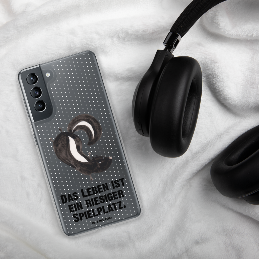 Handyhülle Stinktier Handstand Handyhülle, Handycover, Transparente Handyhülle, Flexible Handyhülle, Handyschutz, Transparent, Durchsichtig, Schutzhülle für Handy, Stilvolle Handyhülle, Robuste Handyhülle, Schutz vor Kratzern, Schützende Handyhülle, Stinktier, Skunk, Wildtier, Raubtier, Stinker, Stinki, Spielplatz, verpielt, Kind