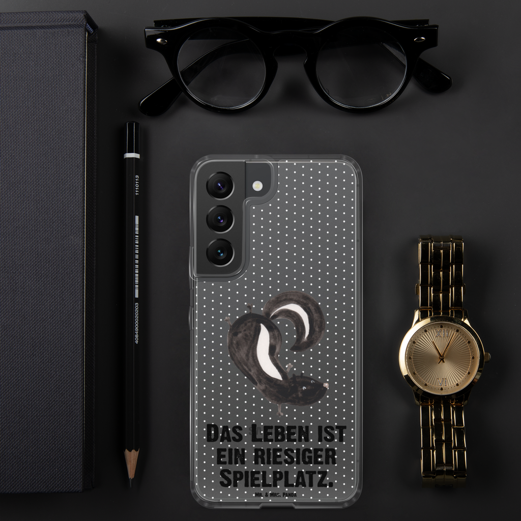 Handyhülle Stinktier Handstand Handyhülle, Handycover, Transparente Handyhülle, Flexible Handyhülle, Handyschutz, Transparent, Durchsichtig, Schutzhülle für Handy, Stilvolle Handyhülle, Robuste Handyhülle, Schutz vor Kratzern, Schützende Handyhülle, Stinktier, Skunk, Wildtier, Raubtier, Stinker, Stinki, Spielplatz, verpielt, Kind