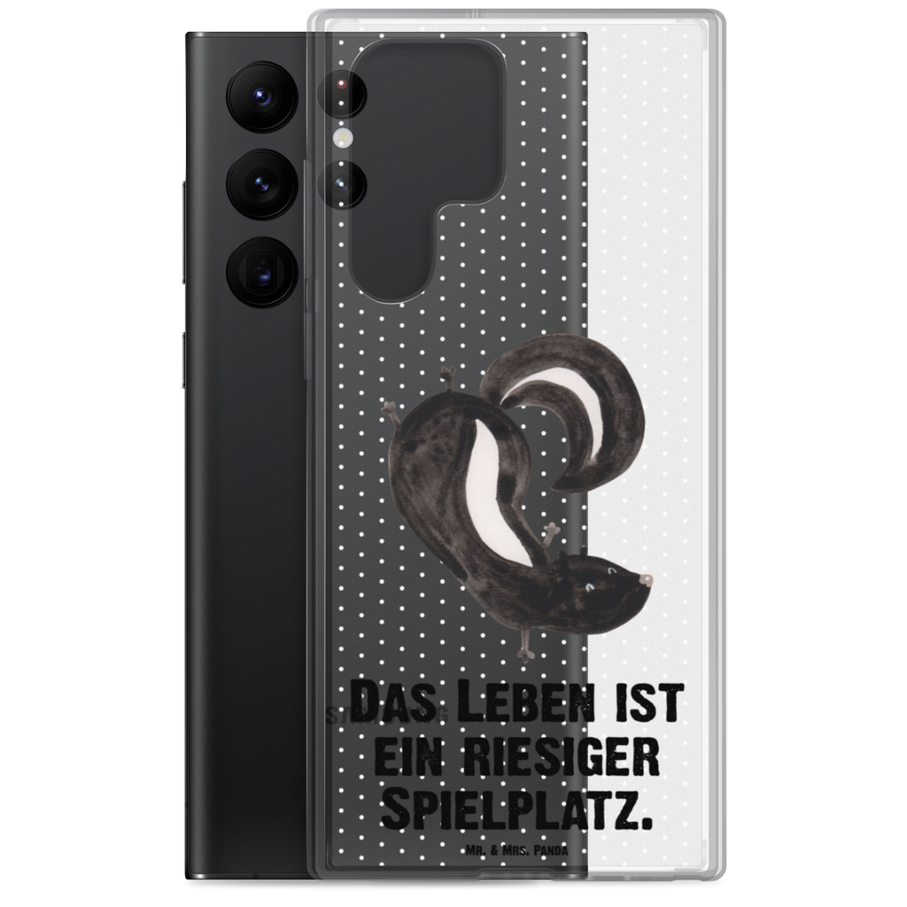 Handyhülle Stinktier Handstand Handyhülle, Handycover, Transparente Handyhülle, Flexible Handyhülle, Handyschutz, Transparent, Durchsichtig, Schutzhülle für Handy, Stilvolle Handyhülle, Robuste Handyhülle, Schutz vor Kratzern, Schützende Handyhülle, Stinktier, Skunk, Wildtier, Raubtier, Stinker, Stinki, Spielplatz, verpielt, Kind