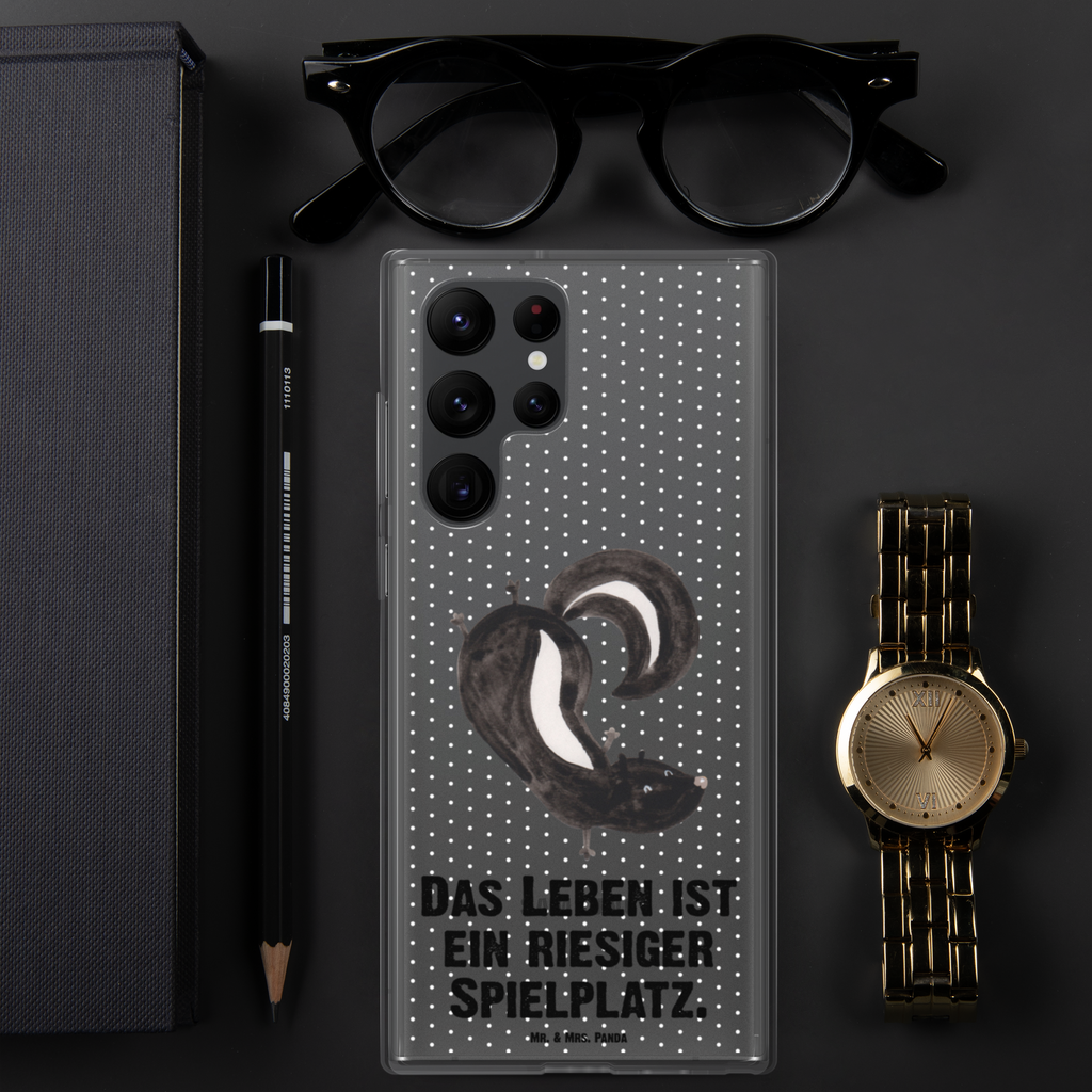 Handyhülle Stinktier Handstand Handyhülle, Handycover, Transparente Handyhülle, Flexible Handyhülle, Handyschutz, Transparent, Durchsichtig, Schutzhülle für Handy, Stilvolle Handyhülle, Robuste Handyhülle, Schutz vor Kratzern, Schützende Handyhülle, Stinktier, Skunk, Wildtier, Raubtier, Stinker, Stinki, Spielplatz, verpielt, Kind