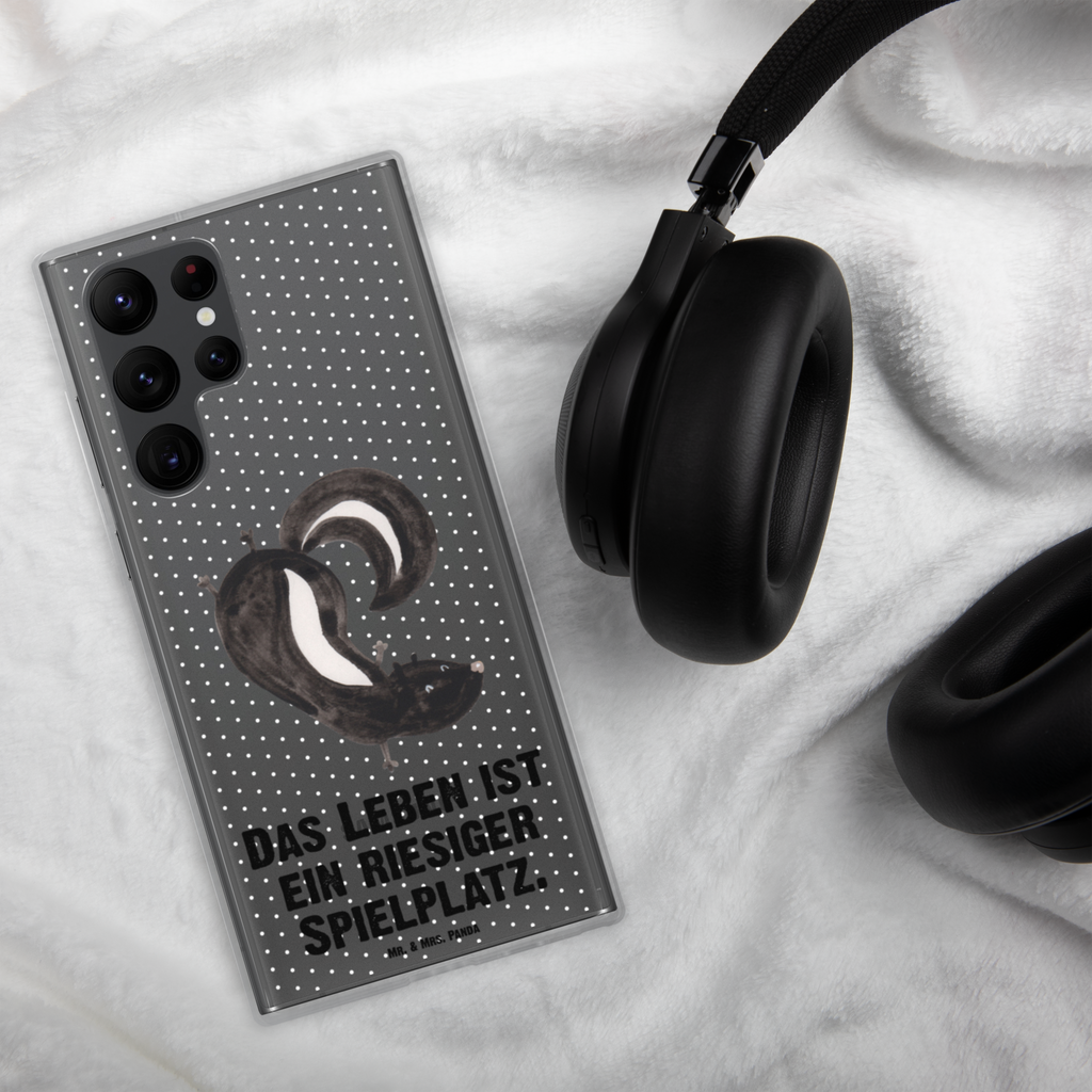 Handyhülle Stinktier Handstand Handyhülle, Handycover, Transparente Handyhülle, Flexible Handyhülle, Handyschutz, Transparent, Durchsichtig, Schutzhülle für Handy, Stilvolle Handyhülle, Robuste Handyhülle, Schutz vor Kratzern, Schützende Handyhülle, Stinktier, Skunk, Wildtier, Raubtier, Stinker, Stinki, Spielplatz, verpielt, Kind