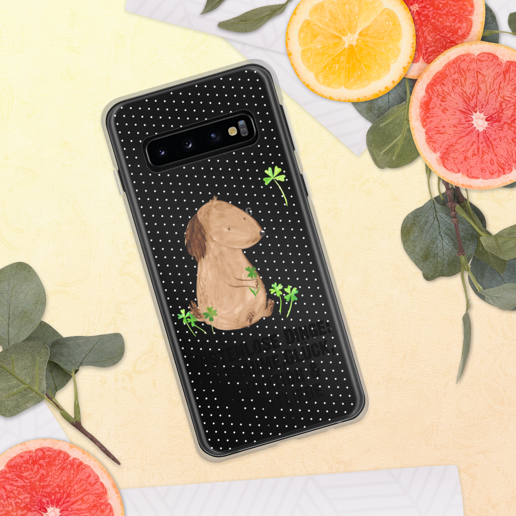 Handyhülle Hund Kleeblatt Handyhülle, Handycover, Transparente Handyhülle, Flexible Handyhülle, Handyschutz, Transparent, Durchsichtig, Schutzhülle für Handy, Stilvolle Handyhülle, Robuste Handyhülle, Schutz vor Kratzern, Schützende Handyhülle, Hund, Hundemotiv, Haustier, Hunderasse, Tierliebhaber, Hundebesitzer, Sprüche, Kleeblatt, Glück, Tagträume, Motivation, Neuanfang, Geschenk, Glücksbringer, Selbstliebe, Achtsamkeit