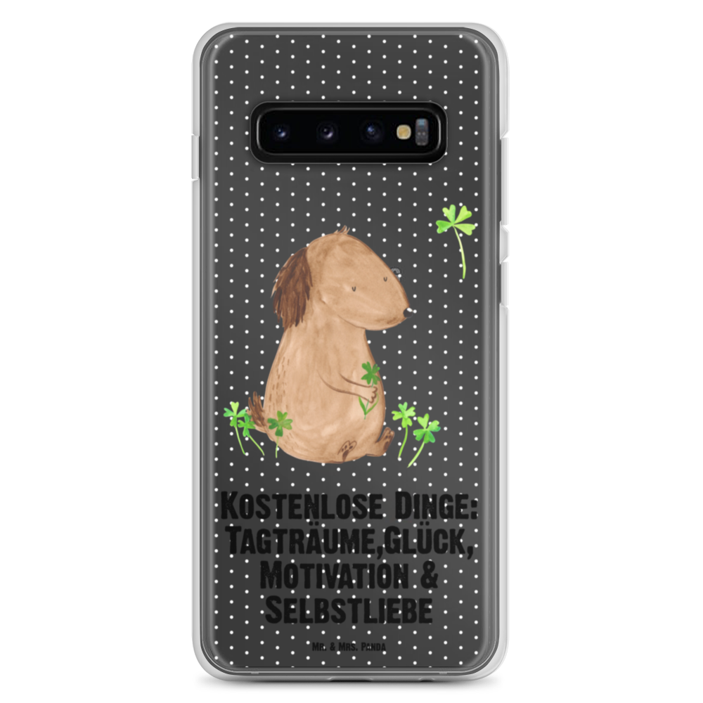 Handyhülle Hund Kleeblatt Handyhülle, Handycover, Transparente Handyhülle, Flexible Handyhülle, Handyschutz, Transparent, Durchsichtig, Schutzhülle für Handy, Stilvolle Handyhülle, Robuste Handyhülle, Schutz vor Kratzern, Schützende Handyhülle, Hund, Hundemotiv, Haustier, Hunderasse, Tierliebhaber, Hundebesitzer, Sprüche, Kleeblatt, Glück, Tagträume, Motivation, Neuanfang, Geschenk, Glücksbringer, Selbstliebe, Achtsamkeit