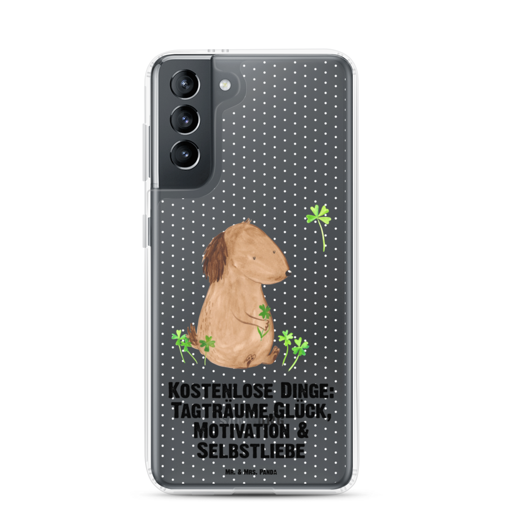Handyhülle Hund Kleeblatt Handyhülle, Handycover, Transparente Handyhülle, Flexible Handyhülle, Handyschutz, Transparent, Durchsichtig, Schutzhülle für Handy, Stilvolle Handyhülle, Robuste Handyhülle, Schutz vor Kratzern, Schützende Handyhülle, Hund, Hundemotiv, Haustier, Hunderasse, Tierliebhaber, Hundebesitzer, Sprüche, Kleeblatt, Glück, Tagträume, Motivation, Neuanfang, Geschenk, Glücksbringer, Selbstliebe, Achtsamkeit