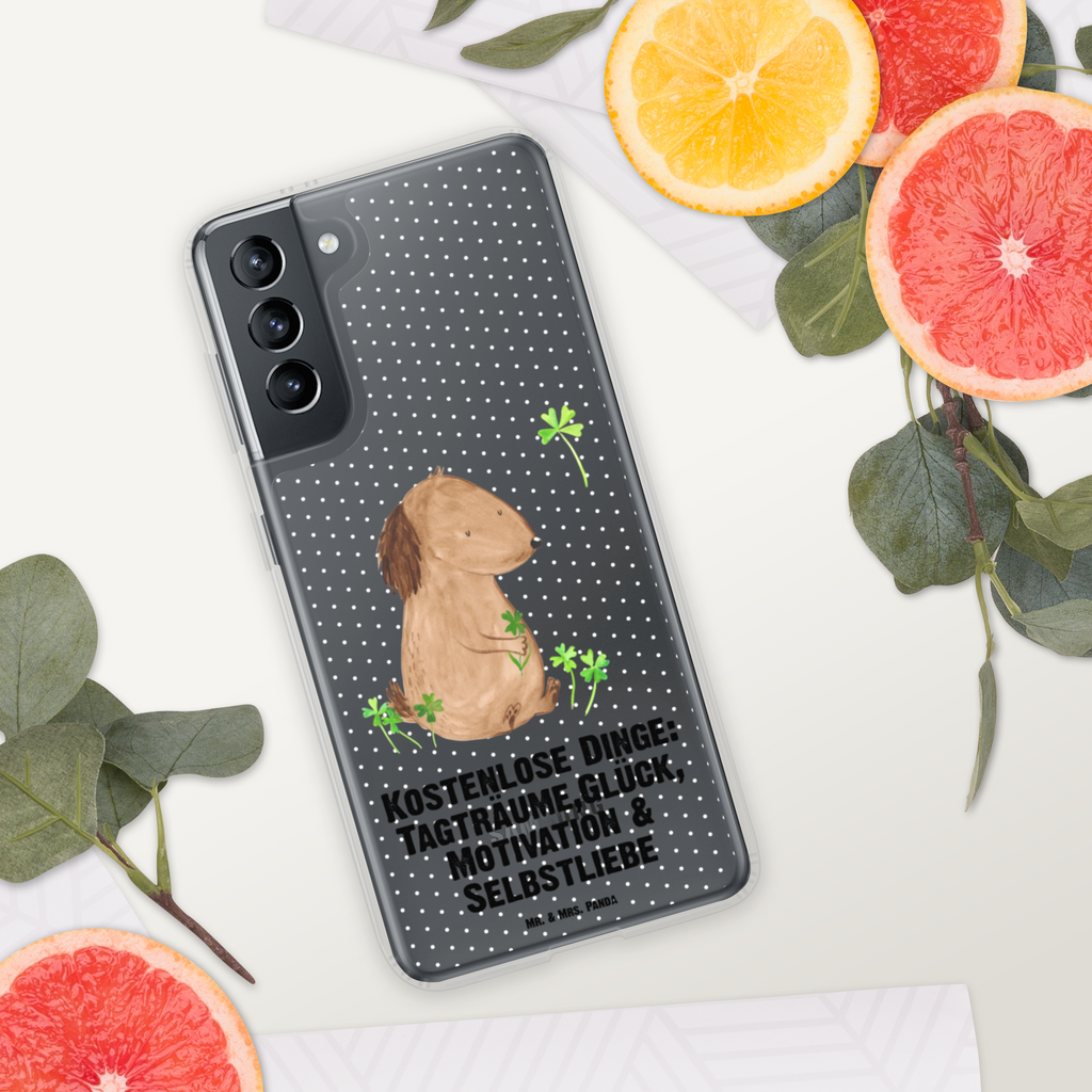Handyhülle Hund Kleeblatt Handyhülle, Handycover, Transparente Handyhülle, Flexible Handyhülle, Handyschutz, Transparent, Durchsichtig, Schutzhülle für Handy, Stilvolle Handyhülle, Robuste Handyhülle, Schutz vor Kratzern, Schützende Handyhülle, Hund, Hundemotiv, Haustier, Hunderasse, Tierliebhaber, Hundebesitzer, Sprüche, Kleeblatt, Glück, Tagträume, Motivation, Neuanfang, Geschenk, Glücksbringer, Selbstliebe, Achtsamkeit
