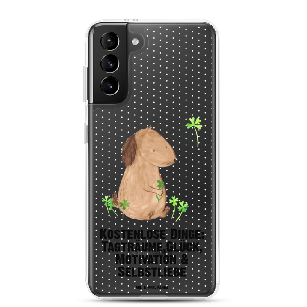 Handyhülle Hund Kleeblatt Handyhülle, Handycover, Transparente Handyhülle, Flexible Handyhülle, Handyschutz, Transparent, Durchsichtig, Schutzhülle für Handy, Stilvolle Handyhülle, Robuste Handyhülle, Schutz vor Kratzern, Schützende Handyhülle, Hund, Hundemotiv, Haustier, Hunderasse, Tierliebhaber, Hundebesitzer, Sprüche, Kleeblatt, Glück, Tagträume, Motivation, Neuanfang, Geschenk, Glücksbringer, Selbstliebe, Achtsamkeit