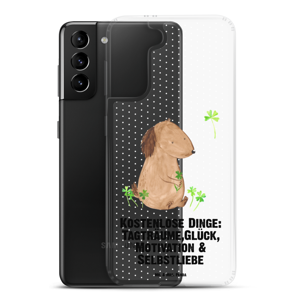 Handyhülle Hund Kleeblatt Handyhülle, Handycover, Transparente Handyhülle, Flexible Handyhülle, Handyschutz, Transparent, Durchsichtig, Schutzhülle für Handy, Stilvolle Handyhülle, Robuste Handyhülle, Schutz vor Kratzern, Schützende Handyhülle, Hund, Hundemotiv, Haustier, Hunderasse, Tierliebhaber, Hundebesitzer, Sprüche, Kleeblatt, Glück, Tagträume, Motivation, Neuanfang, Geschenk, Glücksbringer, Selbstliebe, Achtsamkeit