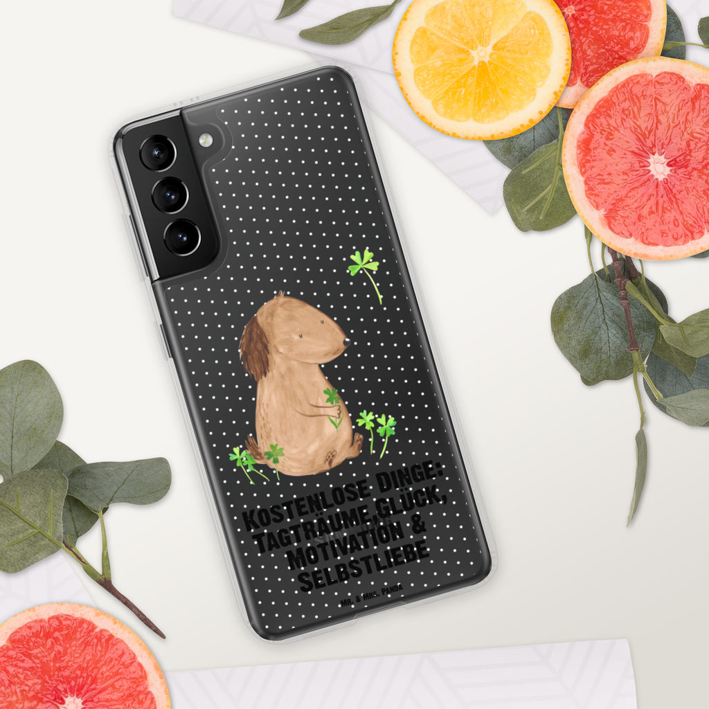 Handyhülle Hund Kleeblatt Handyhülle, Handycover, Transparente Handyhülle, Flexible Handyhülle, Handyschutz, Transparent, Durchsichtig, Schutzhülle für Handy, Stilvolle Handyhülle, Robuste Handyhülle, Schutz vor Kratzern, Schützende Handyhülle, Hund, Hundemotiv, Haustier, Hunderasse, Tierliebhaber, Hundebesitzer, Sprüche, Kleeblatt, Glück, Tagträume, Motivation, Neuanfang, Geschenk, Glücksbringer, Selbstliebe, Achtsamkeit