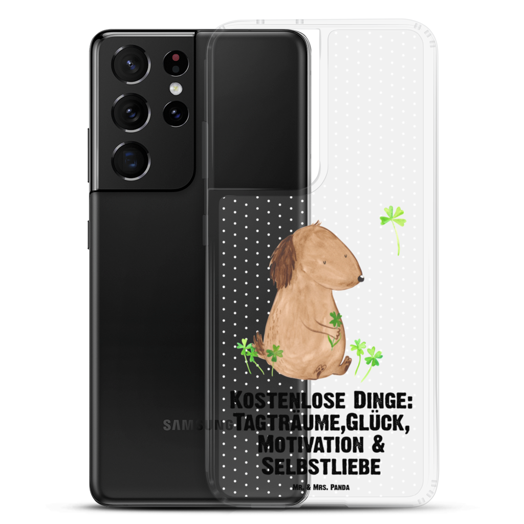 Handyhülle Hund Kleeblatt Handyhülle, Handycover, Transparente Handyhülle, Flexible Handyhülle, Handyschutz, Transparent, Durchsichtig, Schutzhülle für Handy, Stilvolle Handyhülle, Robuste Handyhülle, Schutz vor Kratzern, Schützende Handyhülle, Hund, Hundemotiv, Haustier, Hunderasse, Tierliebhaber, Hundebesitzer, Sprüche, Kleeblatt, Glück, Tagträume, Motivation, Neuanfang, Geschenk, Glücksbringer, Selbstliebe, Achtsamkeit