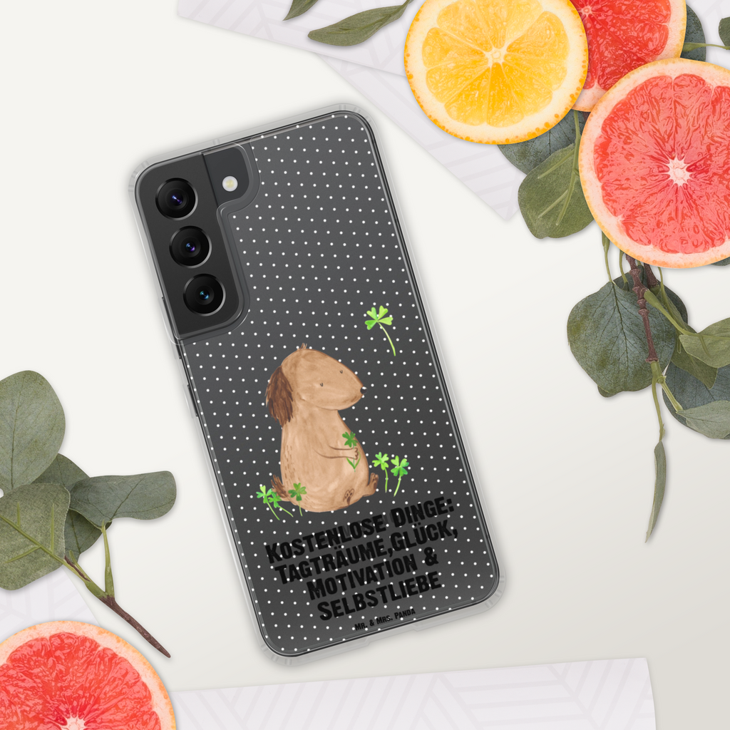 Handyhülle Hund Kleeblatt Handyhülle, Handycover, Transparente Handyhülle, Flexible Handyhülle, Handyschutz, Transparent, Durchsichtig, Schutzhülle für Handy, Stilvolle Handyhülle, Robuste Handyhülle, Schutz vor Kratzern, Schützende Handyhülle, Hund, Hundemotiv, Haustier, Hunderasse, Tierliebhaber, Hundebesitzer, Sprüche, Kleeblatt, Glück, Tagträume, Motivation, Neuanfang, Geschenk, Glücksbringer, Selbstliebe, Achtsamkeit