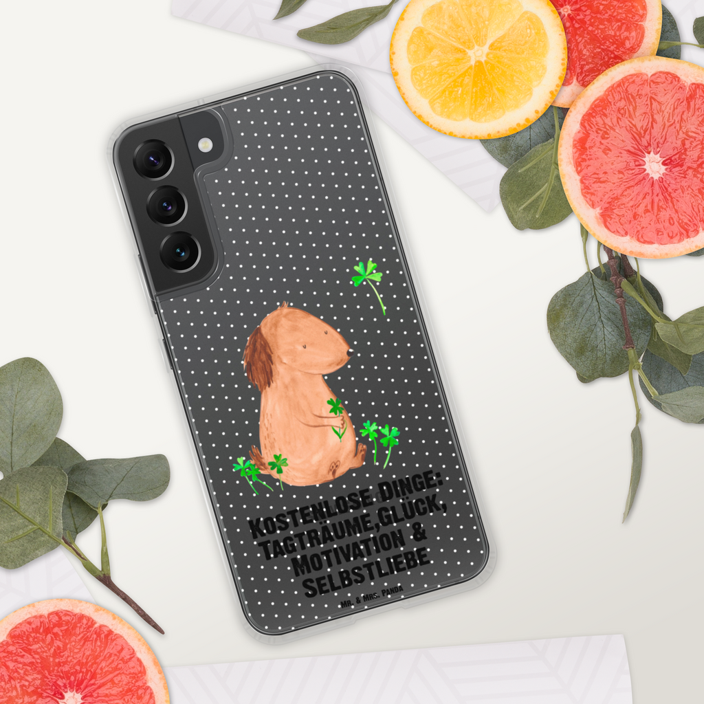 Handyhülle Hund Kleeblatt Handyhülle, Handycover, Transparente Handyhülle, Flexible Handyhülle, Handyschutz, Transparent, Durchsichtig, Schutzhülle für Handy, Stilvolle Handyhülle, Robuste Handyhülle, Schutz vor Kratzern, Schützende Handyhülle, Hund, Hundemotiv, Haustier, Hunderasse, Tierliebhaber, Hundebesitzer, Sprüche, Kleeblatt, Glück, Tagträume, Motivation, Neuanfang, Geschenk, Glücksbringer, Selbstliebe, Achtsamkeit