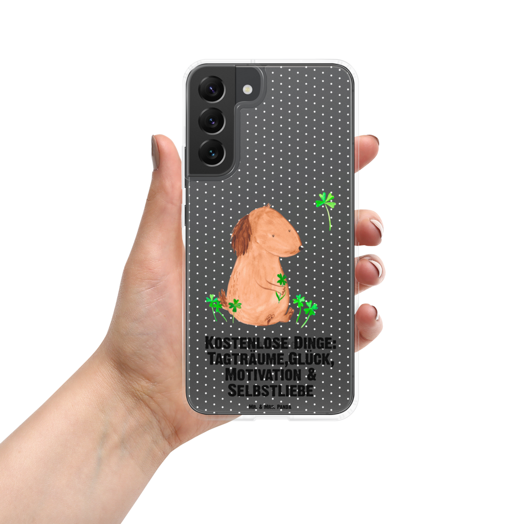 Handyhülle Hund Kleeblatt Handyhülle, Handycover, Transparente Handyhülle, Flexible Handyhülle, Handyschutz, Transparent, Durchsichtig, Schutzhülle für Handy, Stilvolle Handyhülle, Robuste Handyhülle, Schutz vor Kratzern, Schützende Handyhülle, Hund, Hundemotiv, Haustier, Hunderasse, Tierliebhaber, Hundebesitzer, Sprüche, Kleeblatt, Glück, Tagträume, Motivation, Neuanfang, Geschenk, Glücksbringer, Selbstliebe, Achtsamkeit