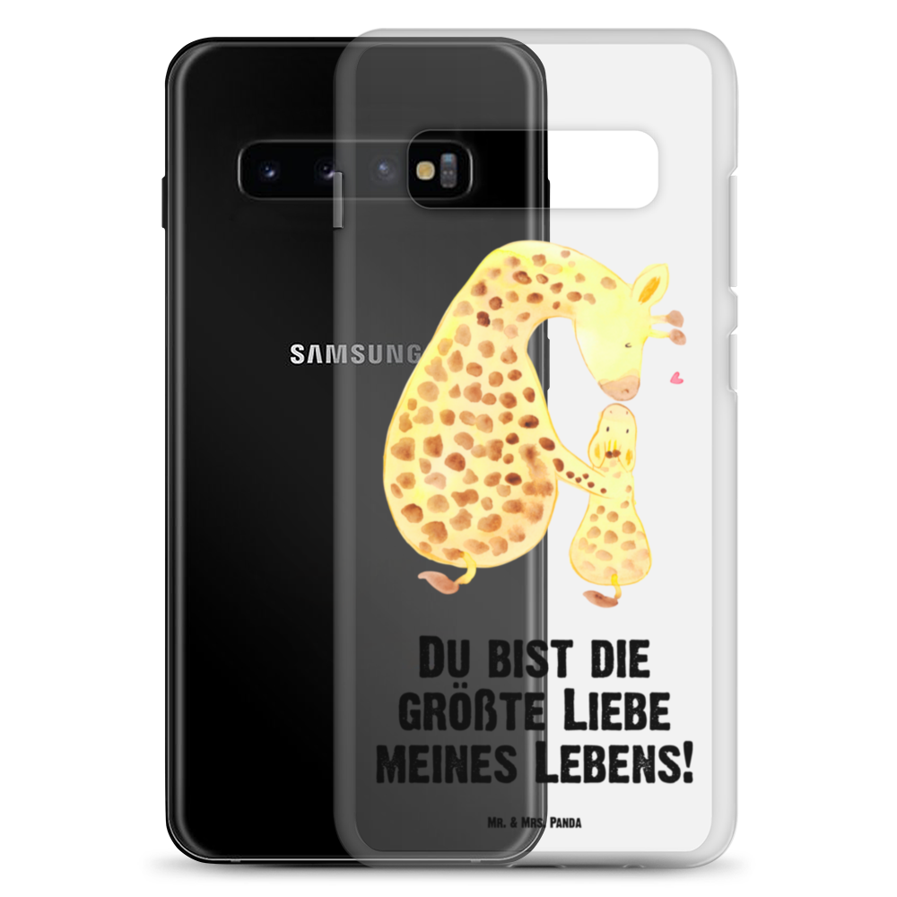 Handyhülle Giraffe mit Kind Giraffe, Kind, Mutter, Mama, Tochter, Sohn, Lieblingsmensch Handyhülle, Handycover, Transparente Handyhülle, Flexible Handyhülle, Handyschutz, Transparent, Durchsichtig, Schutzhülle für Handy, Stilvolle Handyhülle, Robuste Handyhülle, Schutz vor Kratzern, Schützende Handyhülle  Afrika, Wildtiere
